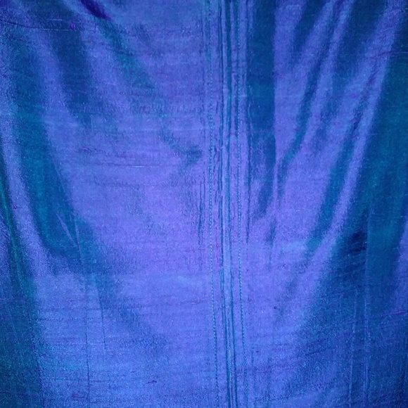 Vintage Silk Iridescent Sheath Dress - Picture 5 of 8